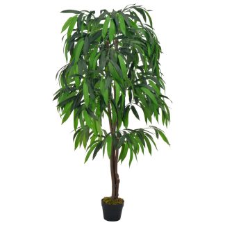 Kunstig plante mangotræ med krukke 140 cm grøn