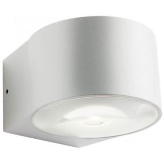 LOG Up-Down Væglampe i aluminium og glas B10,7 cm 2 x 6W COB LED - Mat hvid