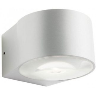 LOG Væglampe i aluminium og glas B10,7 cm 1 x 6W COB LED - Mat hvid