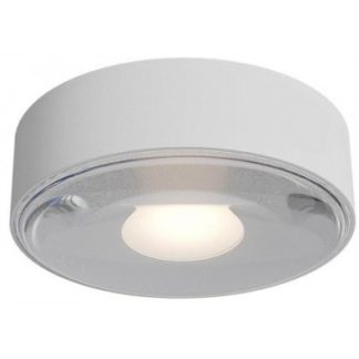 LOG loftlampe i aluminium og glas Ø10,7 cm 1 x 6W SMD LED - Mat hvid