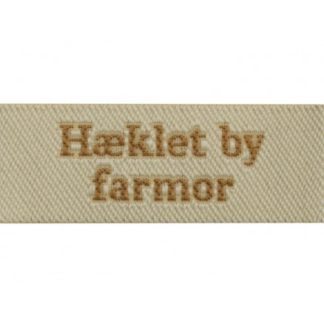 Label Hæklet by Farmor Sandfarve