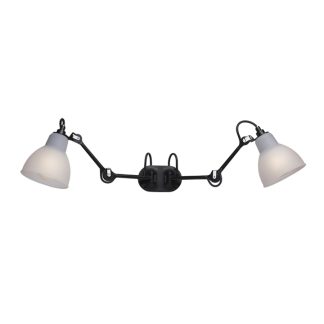 Lampe Gras No 204 Double Badeværelse væglampe, sort/polycarbonat