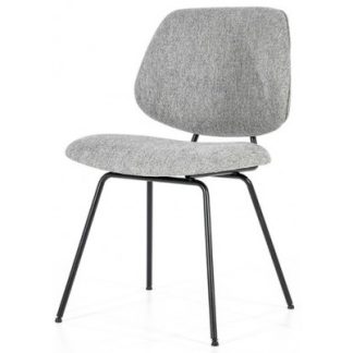 Lynn spisebordsstol i polyester H82 cm - Sort/Grå