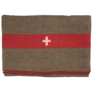 MFH Swiss Army Woolen Blanket (Brun, One Size)