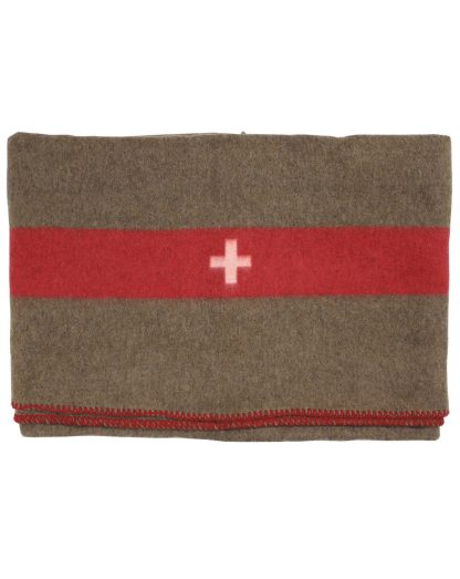 MFH Swiss Army Woolen Blanket (Brun, One Size)
