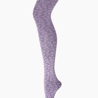 Mac Leopard Strømpebukser - Lavender - Sneaky Fox - Lilla One Size