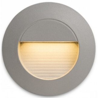 Marco Væglampe til indbygning Ø7,8 cm 3W LED - Sølvgrå