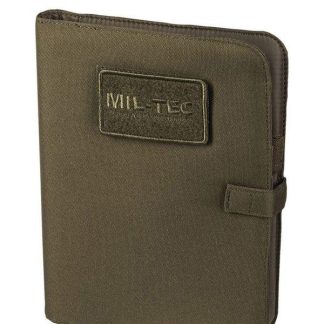 Mil-Tec Notesbog med cover Medium (Oliven, One Size)