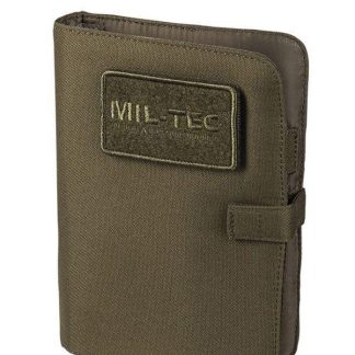 Mil-Tec Notesbog med cover Small (Oliven, One Size)
