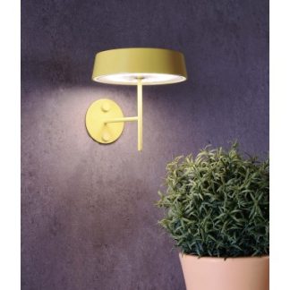 Miram inden-/udendørs trådløs væglampe H11,9 cm 2,2W LED - Gul
