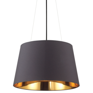 NORDIK Loftlampe i folie Ø50 cm 4 x E27 - Sort/Gylden