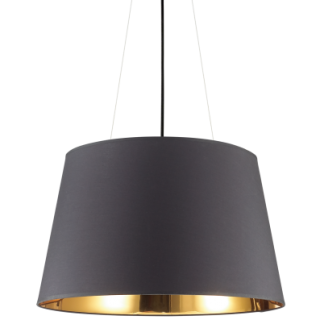NORDIK Loftlampe i folie Ø60 cm 6 x E27 - Sort/Gylden