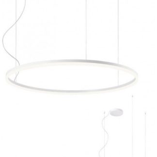 ORBIT Loftlampe i aluminium Ø80 cm 55W LED - Mat hvid
