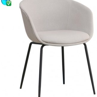 Ole Spisebordsstol i genanvendt polyester H83 cm - Sort/Grå
