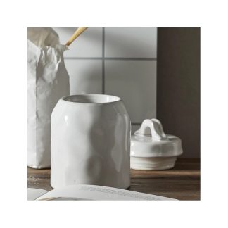 Opbevaringskrukke "Lulo" hvid keramik - Nordal - 800 ml