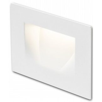 Per Væglampe til indbygning 10,7 x 7 cm 3W LED - Hvid