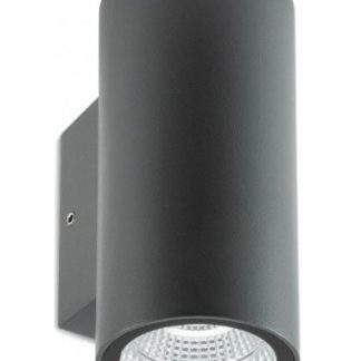 RAM Up-Down Væglampe i aluminium og glas H12,8 cm 2 x 3W COB LED - Mat mørkegrå