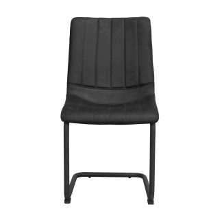 ROWICO Palmdale spisebordsstol, m. vippefunktion - sort stof og sort metal