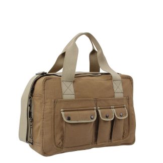 Rothco Canvas Carry All Skuldertaske (Coyote Brun, One Size)