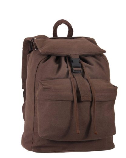 Rothco Canvas Day Pack - 33 liter (Earth Brown, One Size)