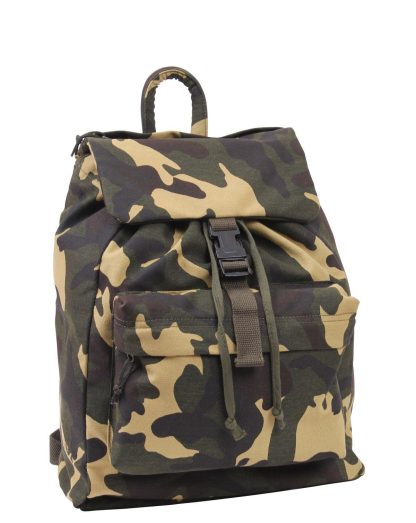 Rothco Canvas Day Pack - 33 liter (Woodland, One Size)