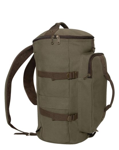 Rothco Convertible Canvas Duffle / Backpack (Oliven, One Size)