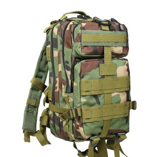 Rothco Transport Rygsæk m. MOLLE - 25 liter (Woodland, One Size)