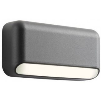 SAPO Væglampe i aluminium B15,5 cm 1 x 3W SMD LED - Mat mørkegrå