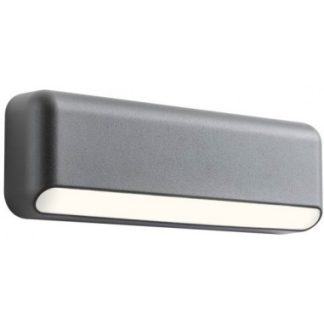 SAPO Væglampe i aluminium B24 cm 1 x 5W SMD LED - Mat mørkegrå