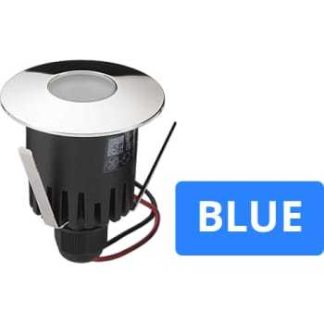 SG Armaturen Spot Luna LED 1W blue, krom, uden driver, IP67