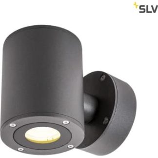 SLV Væglampe Sitra, op/ned, LED 3000K, 488 lumen, antracit, IP44