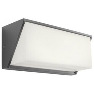 SPECTRA Væglampe i aluminium B25 cm 1 x 17W SMD LED - Mat mørkegrå