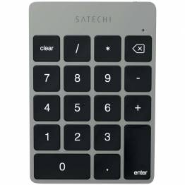 Satechi Slim trådløs Keypad af Aluminum med Bluetooth, Farve Space grey