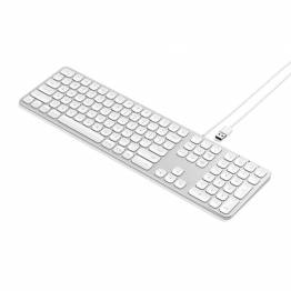Satechi-tastatur med USB lavet til Mac - Nordic Layout (æøå), Farve Sølv farve