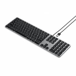 Satechi-tastatur med USB lavet til Mac - Nordic Layout (æøå), Farve Space gray