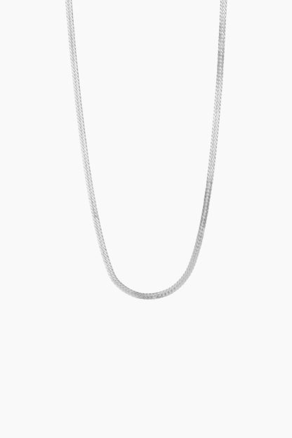 Short Snake Necklace - Silver - Stine A - Sølv One Size