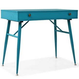 Skrivebord med skuffe 90 x 50 x 76,5 cm antikgrøn