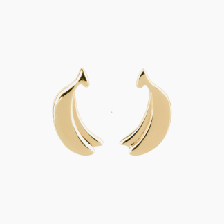 Smoothie Fruit Ear Studs - Banana - Sui Ava - Guld One Size