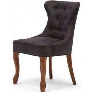 Spisebordsstol i pellini læder og træ H93 cm - Brun/Espresso