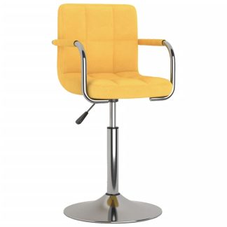 Spisebordsstol stof gul