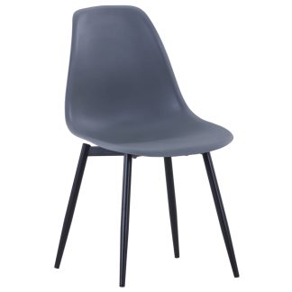 Spisebordsstole 2 stk. PP grå
