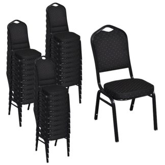 Spisebordsstole 30 stk. stof sort