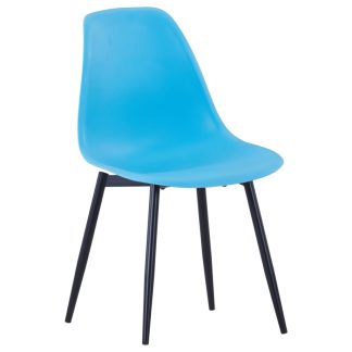 Spisebordsstole 6 stk. PP blå