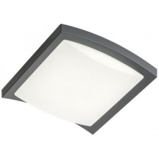 TALLIN Loftlampe i aluminium og polycarbonat 24,5 x 24,5 cm 1 x 21W SMD LED - Mat mørkegrå