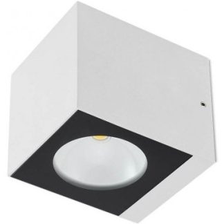 TEKO Væglampe i aluminium H9,1 cm 1 x 6W COB LED - Mat hvid
