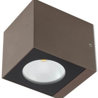 TEKO Væglampe i aluminium H9,1 cm 1 x 6W COB LED - Mat mørkebrun
