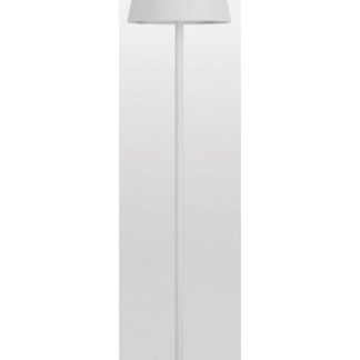 TESEO Trådløs udendørs gulvlampe i aluminium og polycarbonat H150 cm 1 x 10W SMD LED - Mat hvid