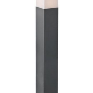 TOGO Bedlampe i aluminium og polycarbonat H50 cm 1 x E27 - Mat mørkegrå