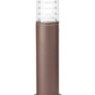 TRONCO Bedlampe i aluminium og Pyrexglas H40,5 cm 1 x E27 - Brun