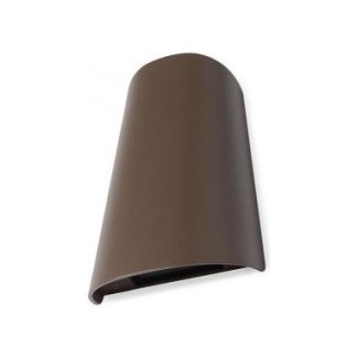 TWILL Up-Down Væglampe i aluminium H17,4 cm 1 x 11W SMD LED - Mat mørkebrun